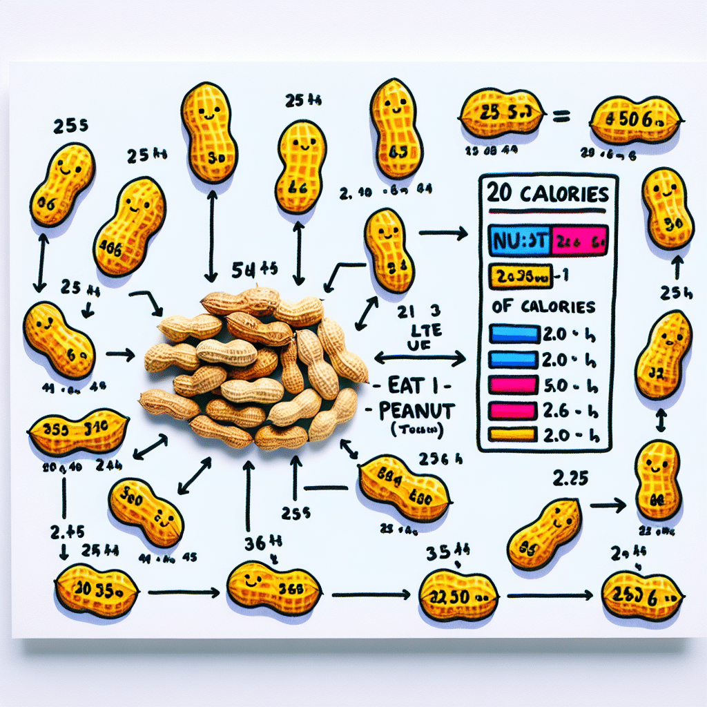 20 Peanuts Calories Counting Nutty Bites Etprotein