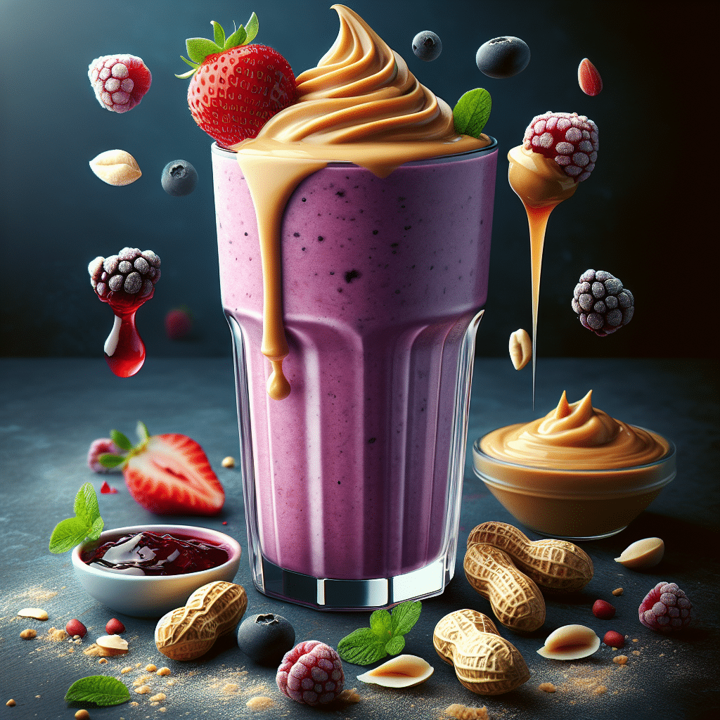 Peanut Butter and Jelly Protein Shake: Twist on a Classic