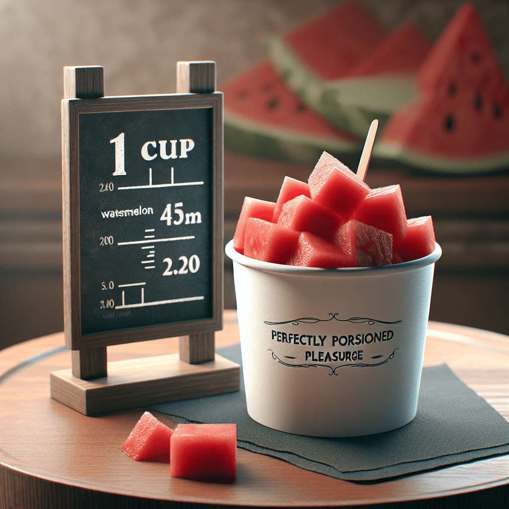 1 Cup Watermelon Chunks Calories: Perfectly Portioned Pleasure