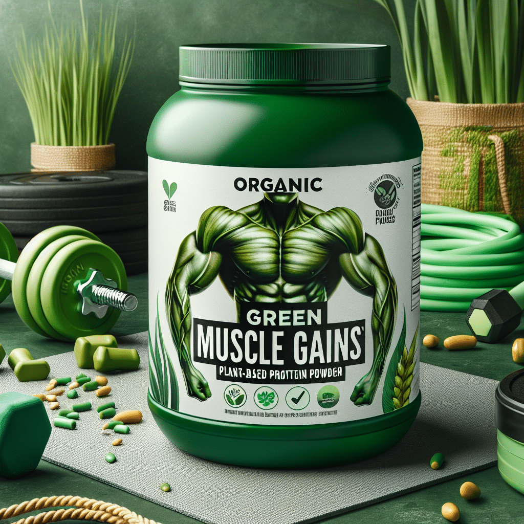 Organic Plant-Based Protein Powder: Green Muscle Gains