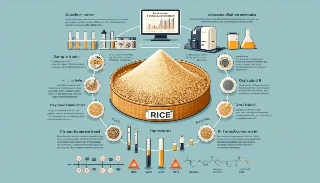 Rapid Detection of 8 Mycotoxins in Rice.Study highlights rapid, accurate method for detecting eight mycotoxins in rice, comparing three pretreatment methods, with DisQuE showing optimal results.