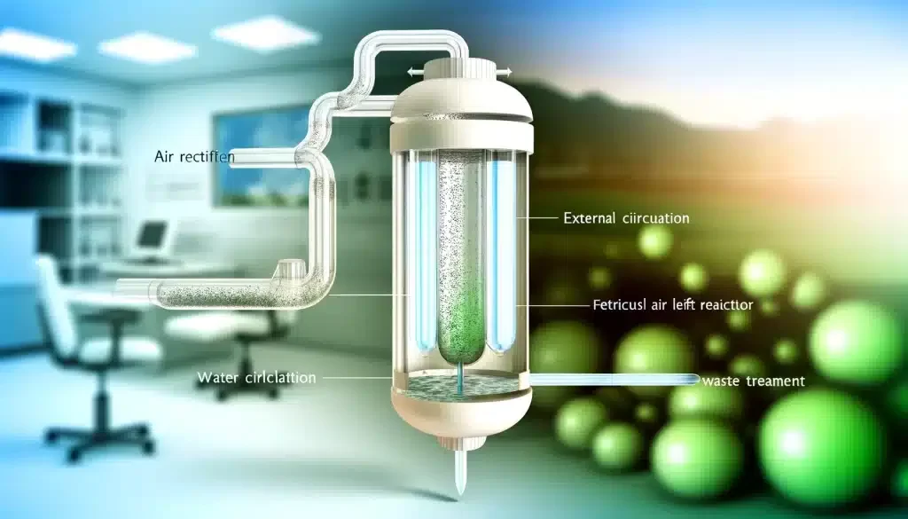 Airlift Reactor Efficiency in Waste Liquid Treatment