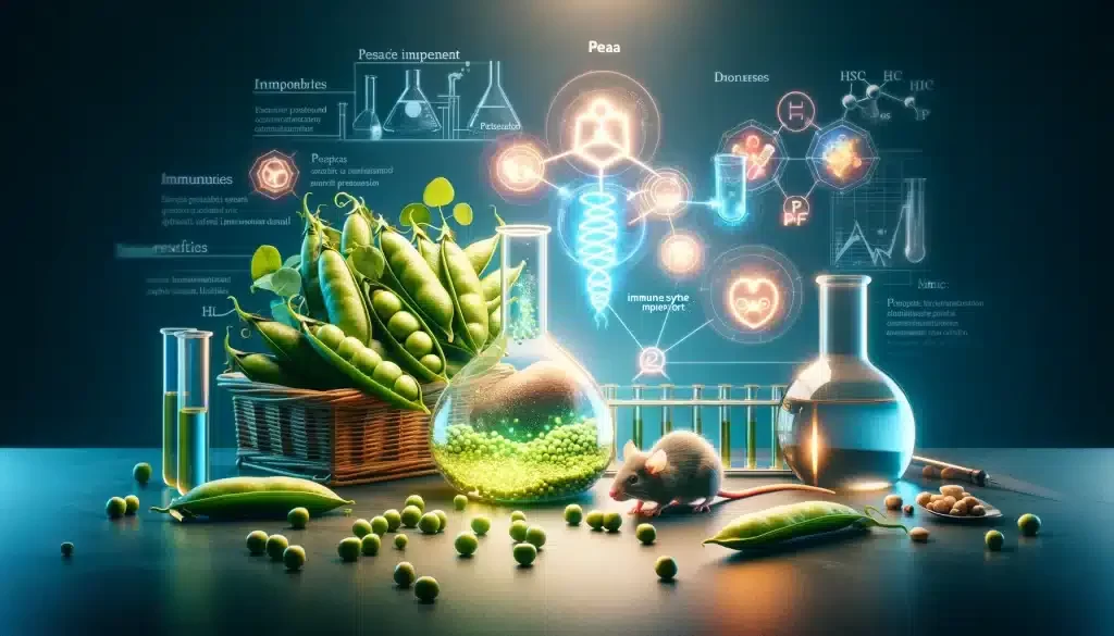 Effects of pea peptide on immune function in mice with immunosuppression induced by cyclophosphamide.Explore the immunomodulatory impact of pea peptides on CTX-induced immunosuppressed mice, offering potential for immune function enhancement and health benefits.