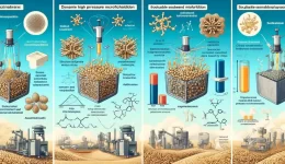 Dynamic Pressure's Impact on Soybean Polysaccharide and Rice Starch.Exploring the impact of Dynamic High Pressure Microfluidization on soluble soybean polysaccharides and its effects on rice starch aging, with insights from SEM and FTIR analyses.