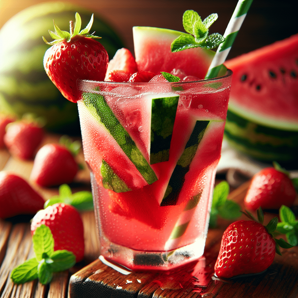 Strawberry Watermelon Water: Hydrating Delight