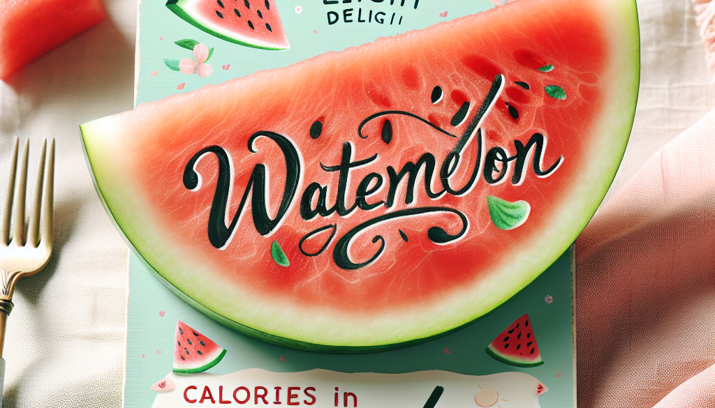 Calories in Watermelon Slice: Summer's Light Delight