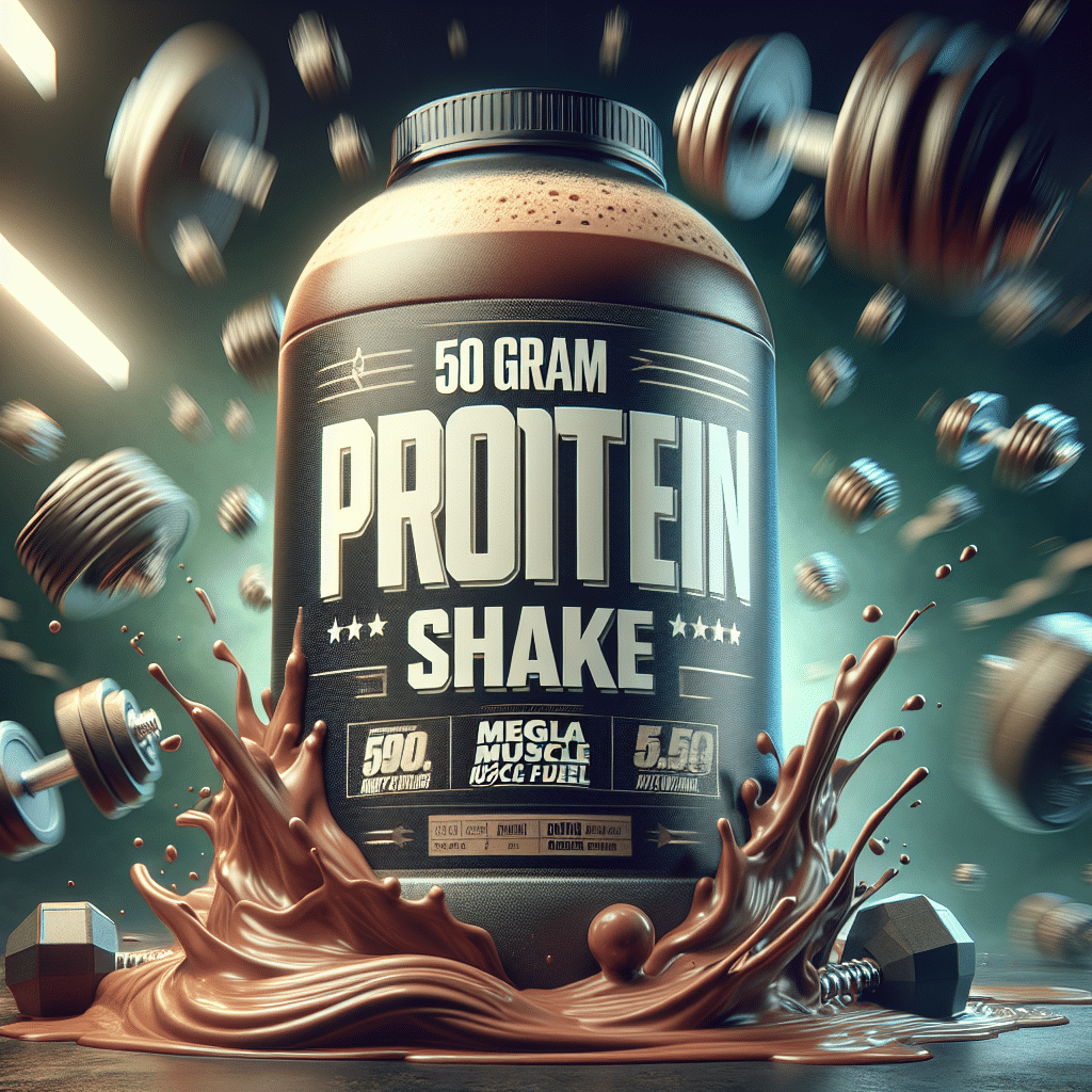 50 Gram Protein Shake: Mega Muscle Fuel