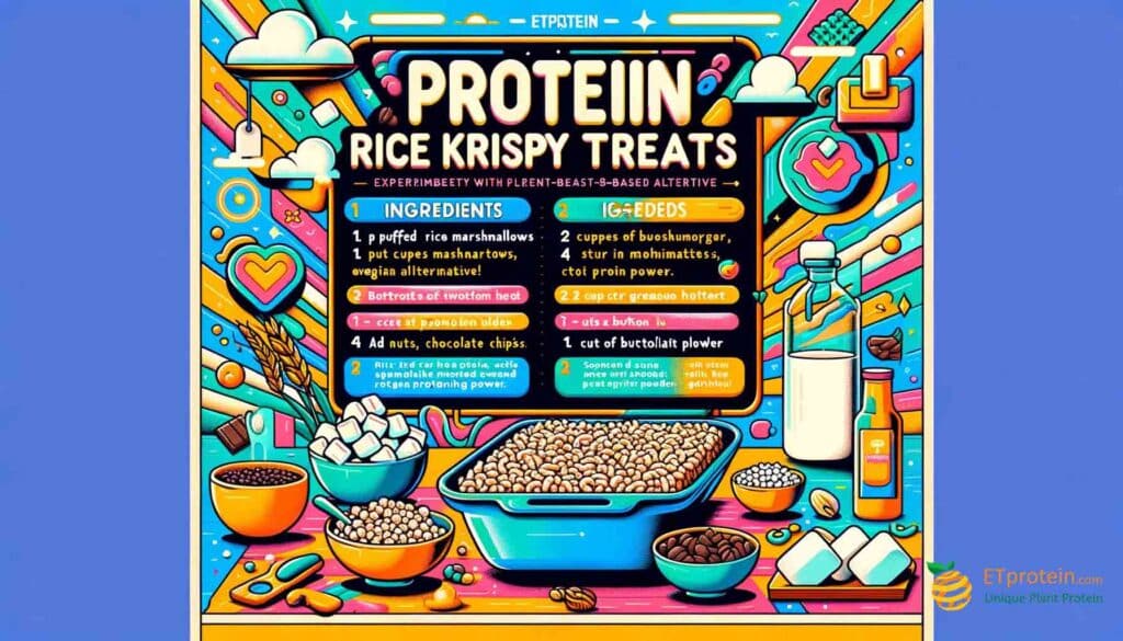 The Ultimate Guide to Protein-Packed Rice Krispy Treats.Discover how to make delicious, protein-packed rice Krispy treats with ETprotein's high-quality, sustainable rice protein. Perfect for healthy snacking!