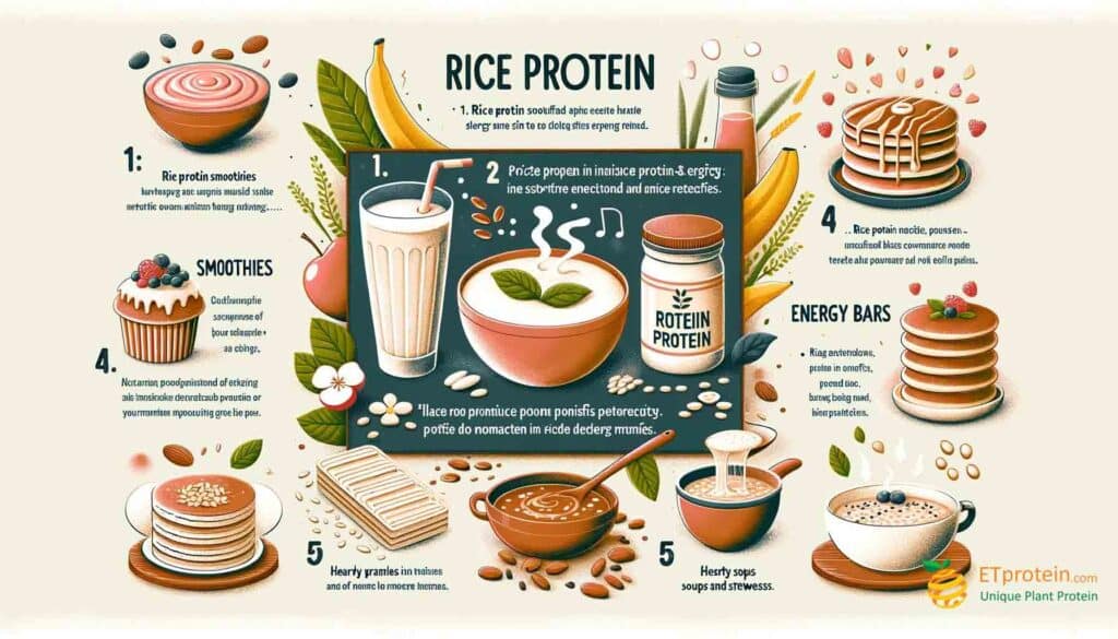 Rice Protein Recipes: Your Ultimate Nutrition Guide.Discover nutritious and delicious rice protein recipes to boost your health. Enjoy versatile, allergy-friendly options with ETprotein's quality supplement.