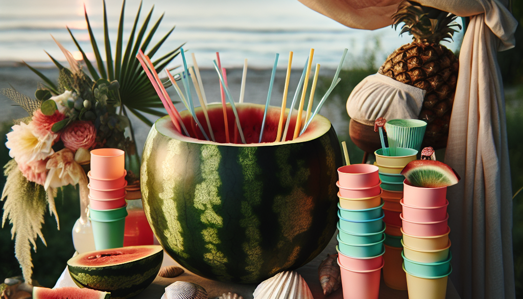 Cups in a Watermelon: Party Planning Made Easy