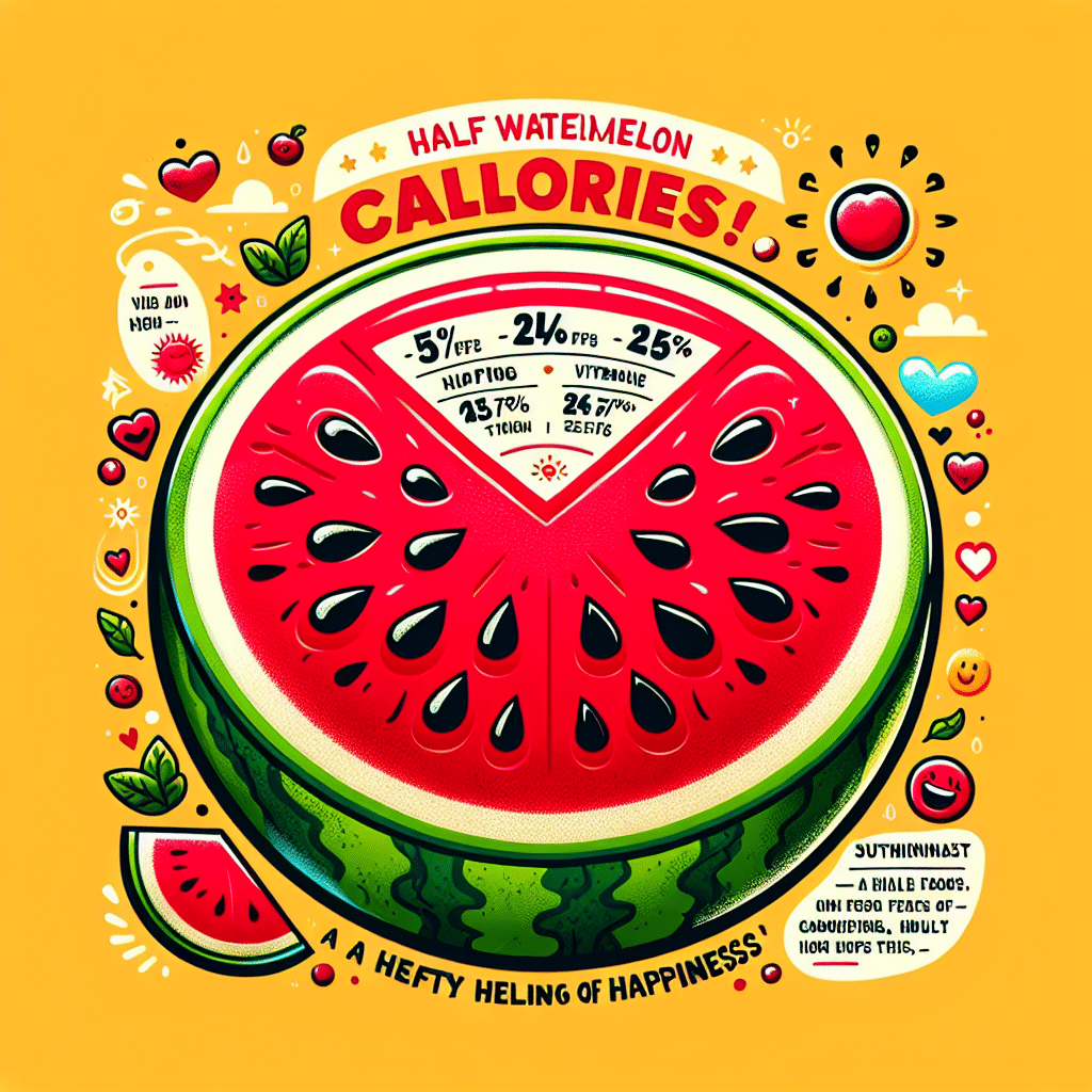 Half Watermelon Calories: A Hefty Helping of Happiness