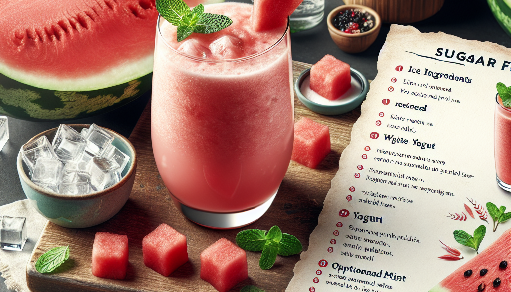 Sugar-Free Watermelon Smoothie: Calorie-Smart Recipe