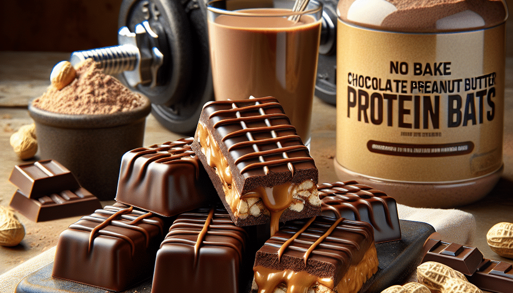 No Bake Chocolate Peanut Butter Protein Bars: Easy Muscle Treats