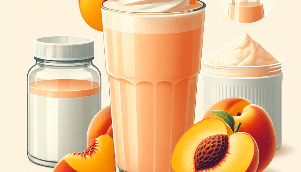 Peaches and Cream Shake: Protein-Infused