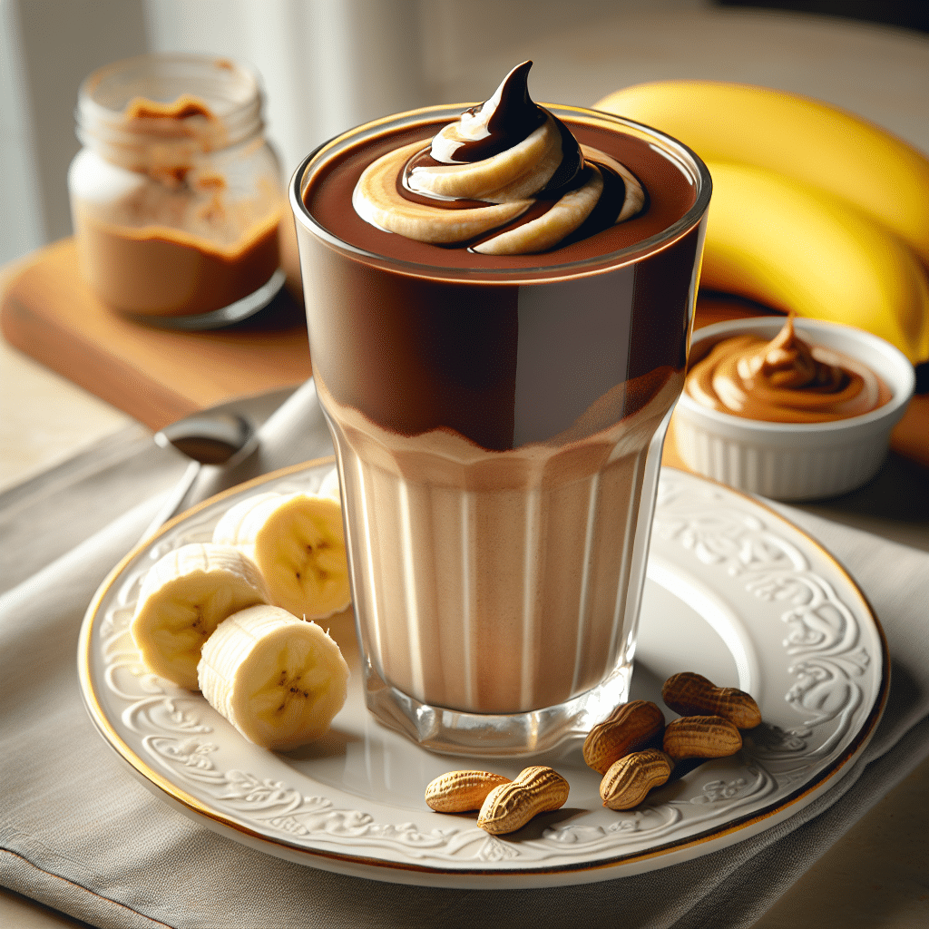 Chocolate Peanut Butter Banana Protein Shake: Deliciously Nutritious