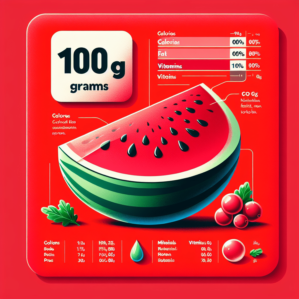 100 Grams Watermelon: Nutritional Profile