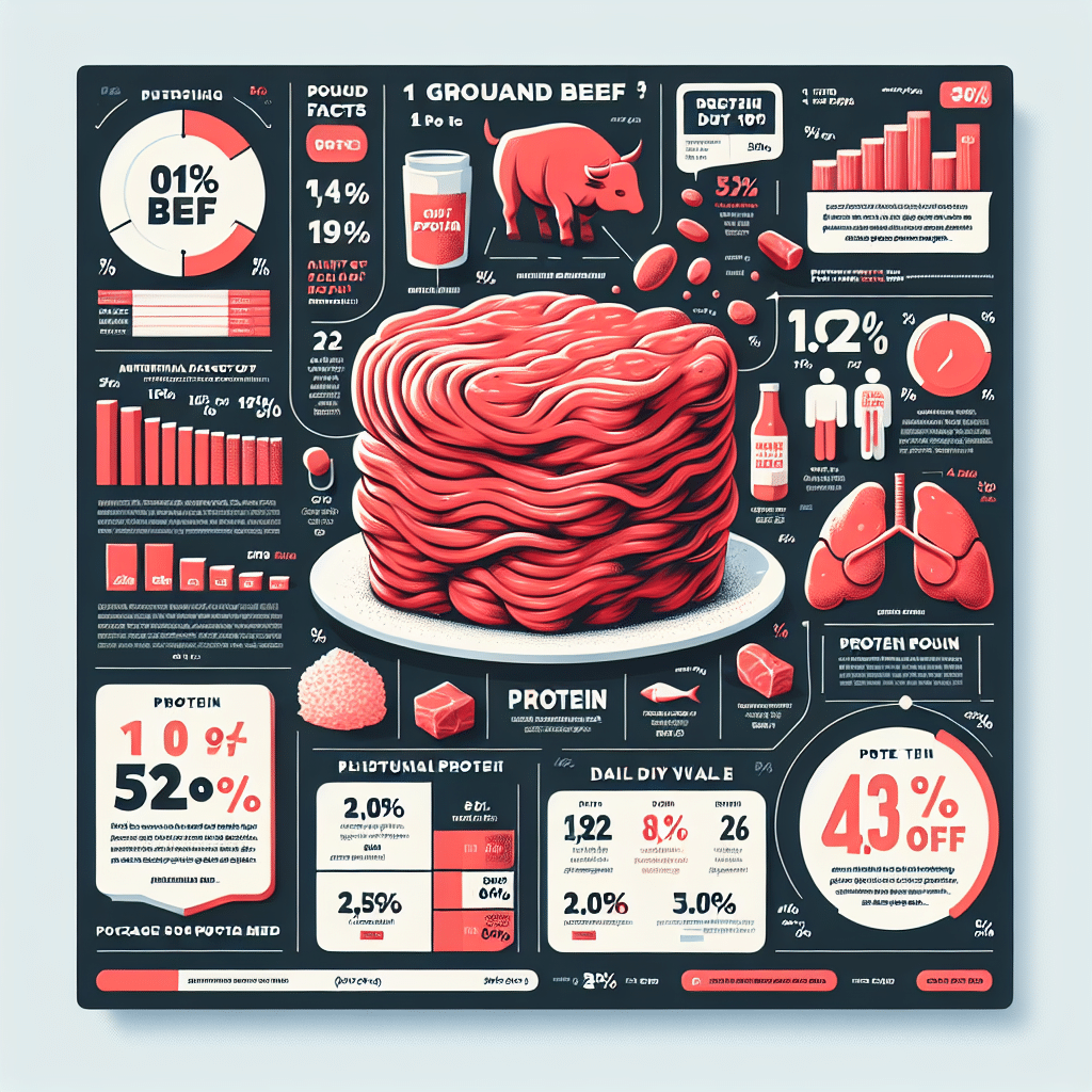 Protein in One Pound of Ground Beef: The Facts