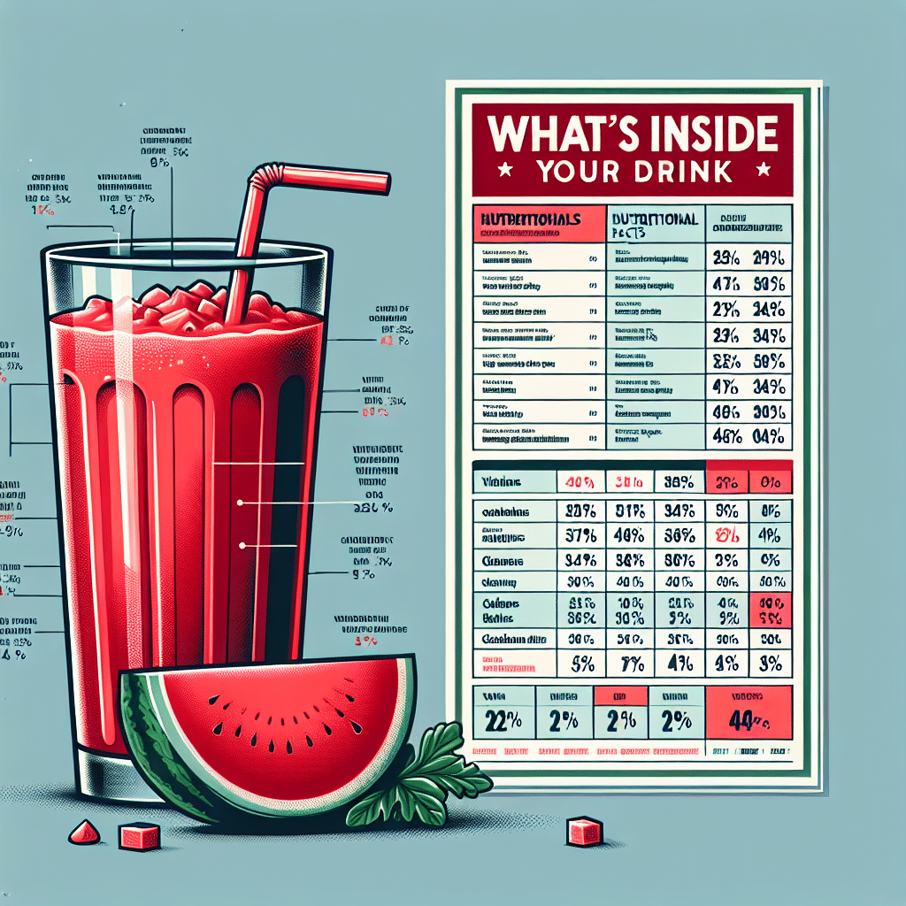 Nutrition Facts Watermelon Juice: What's Inside Your Drink