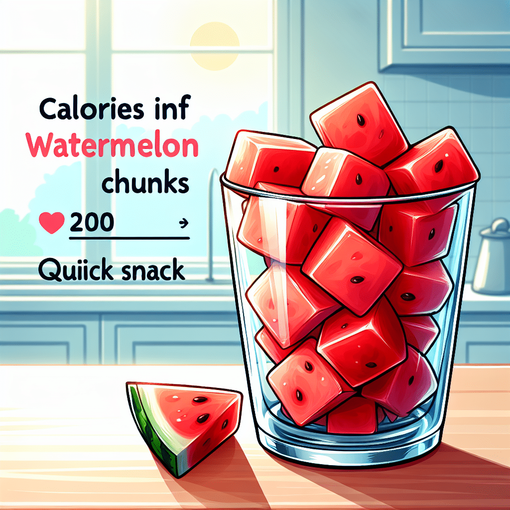 Calories in a Cup of Watermelon Chunks: Quick Snack