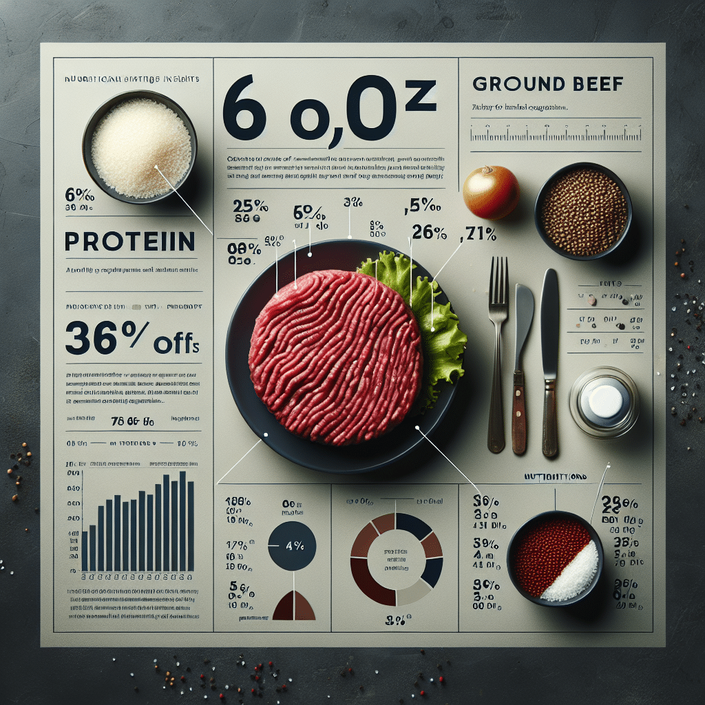 Ground Beef Protein Content: Nutritional Insights on 6 oz