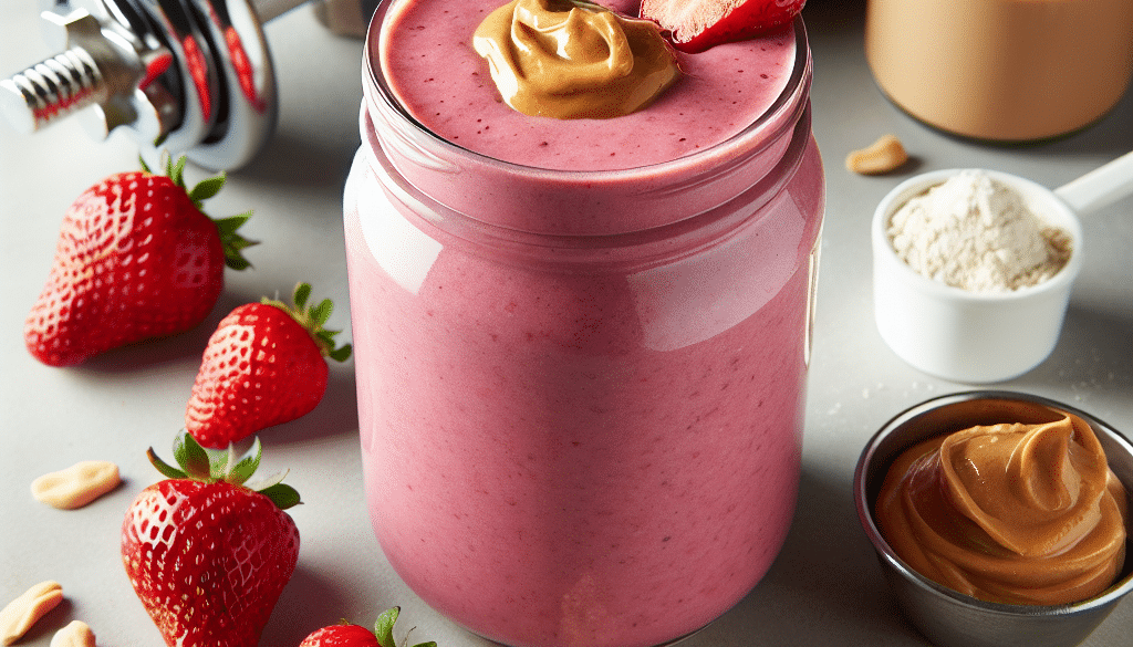 Strawberry Peanut Butter Protein Smoothie: Berry Nutty Fitness