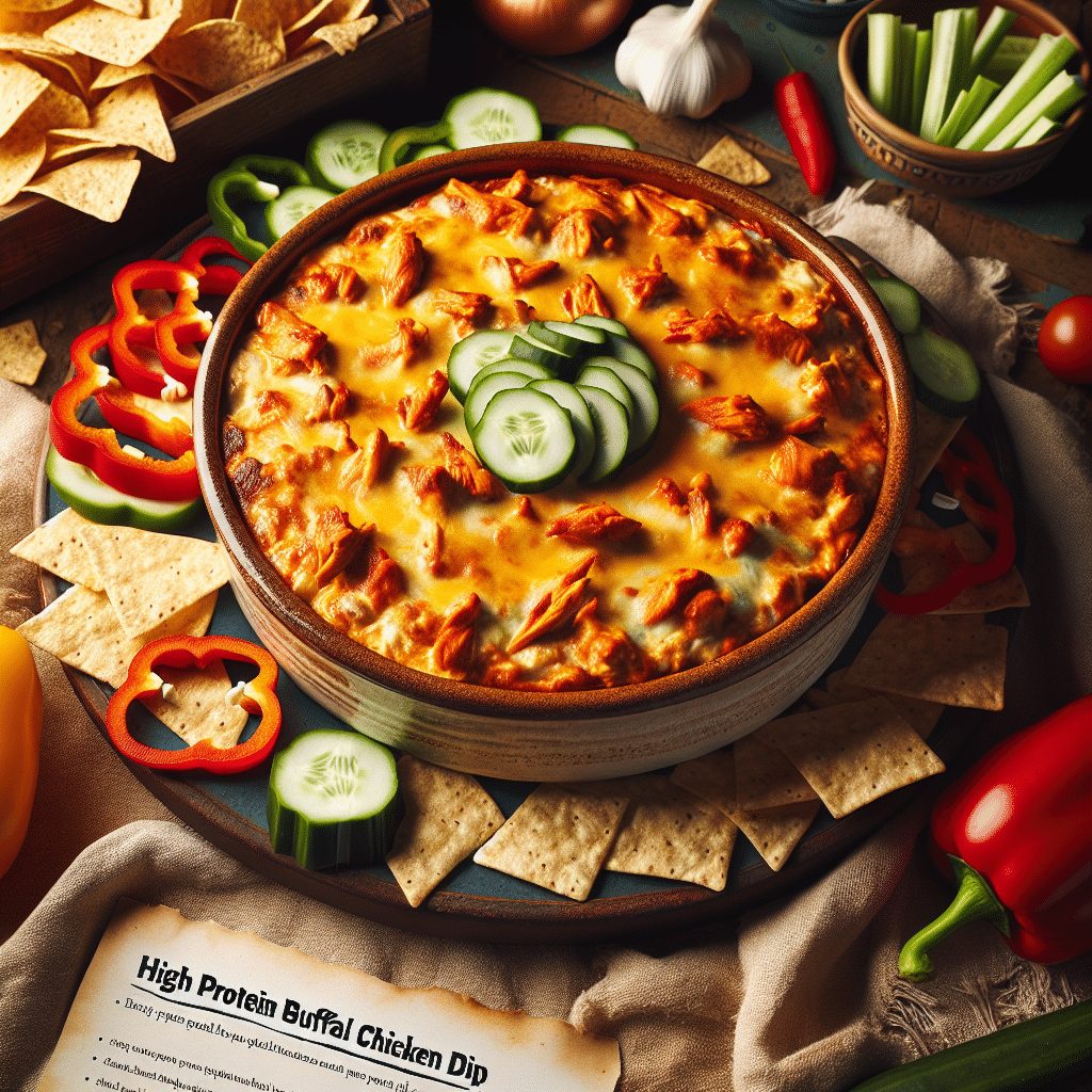 High Protein Buffalo Chicken Dip: Party Favorite Recipe -ETprotein