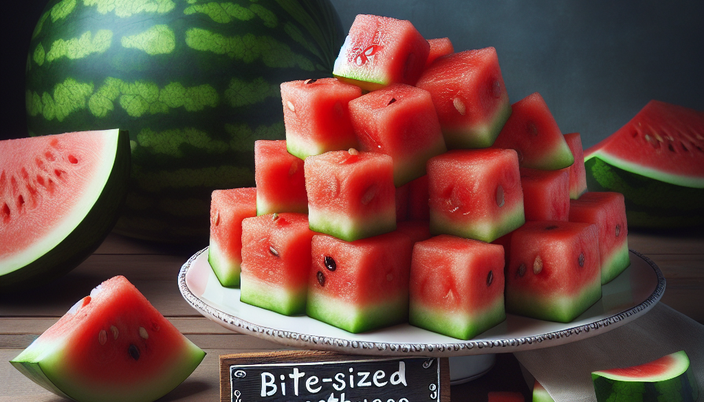 Watermelon Cubes Calories: Bite-Sized Sweetness