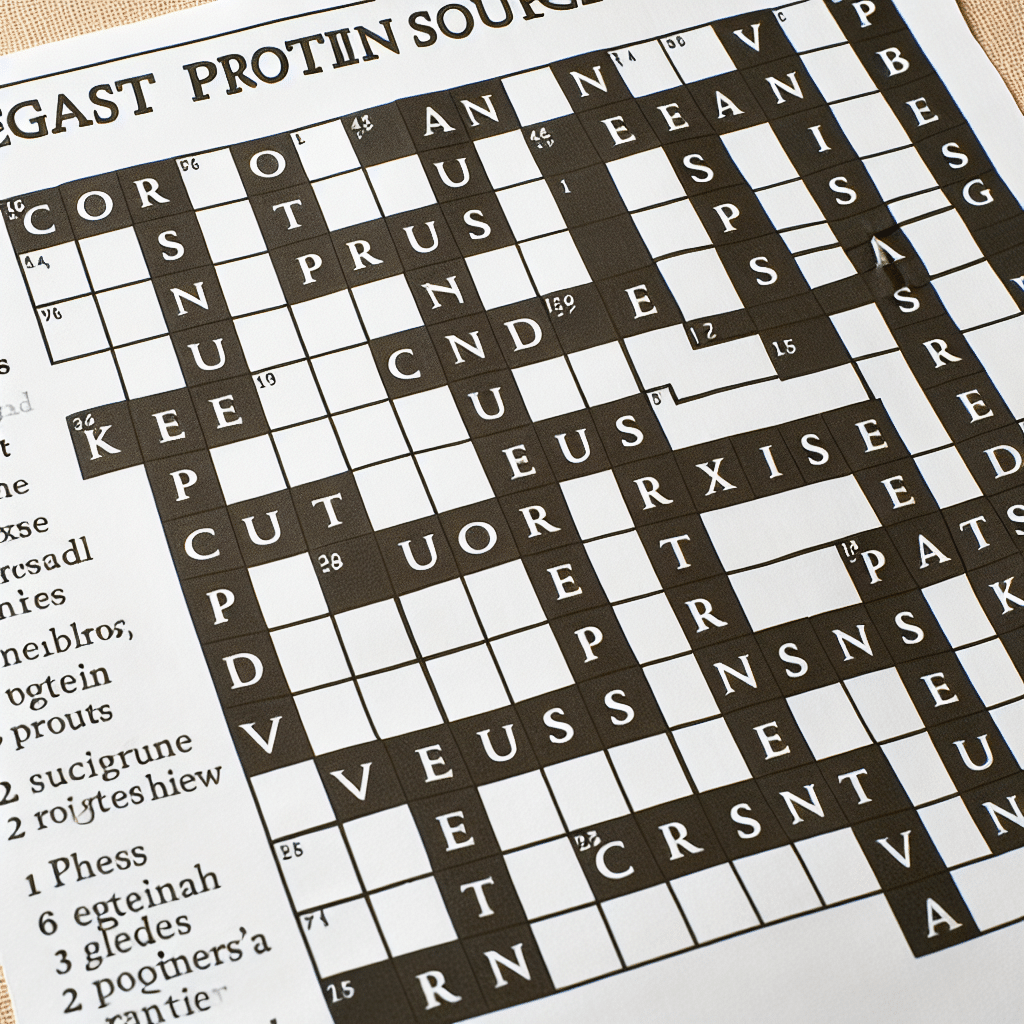 Plant Based Protein Crossword Clue: Puzzle Fun for Vegans -ETprotein