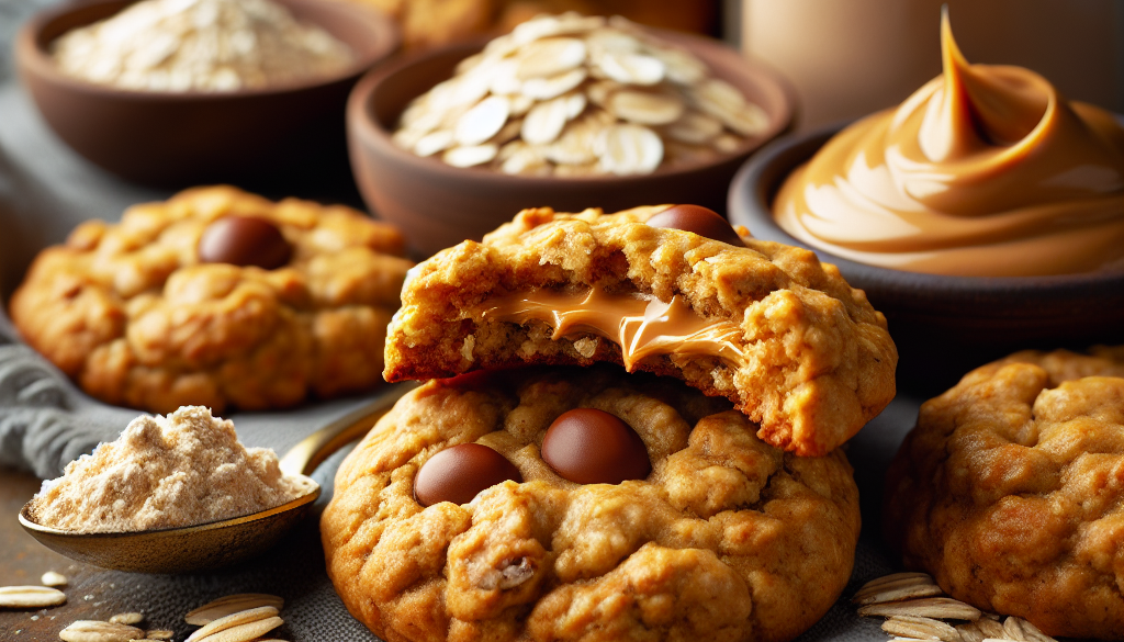 Peanut Butter Protein Oatmeal Cookies: Baked Oat Gains