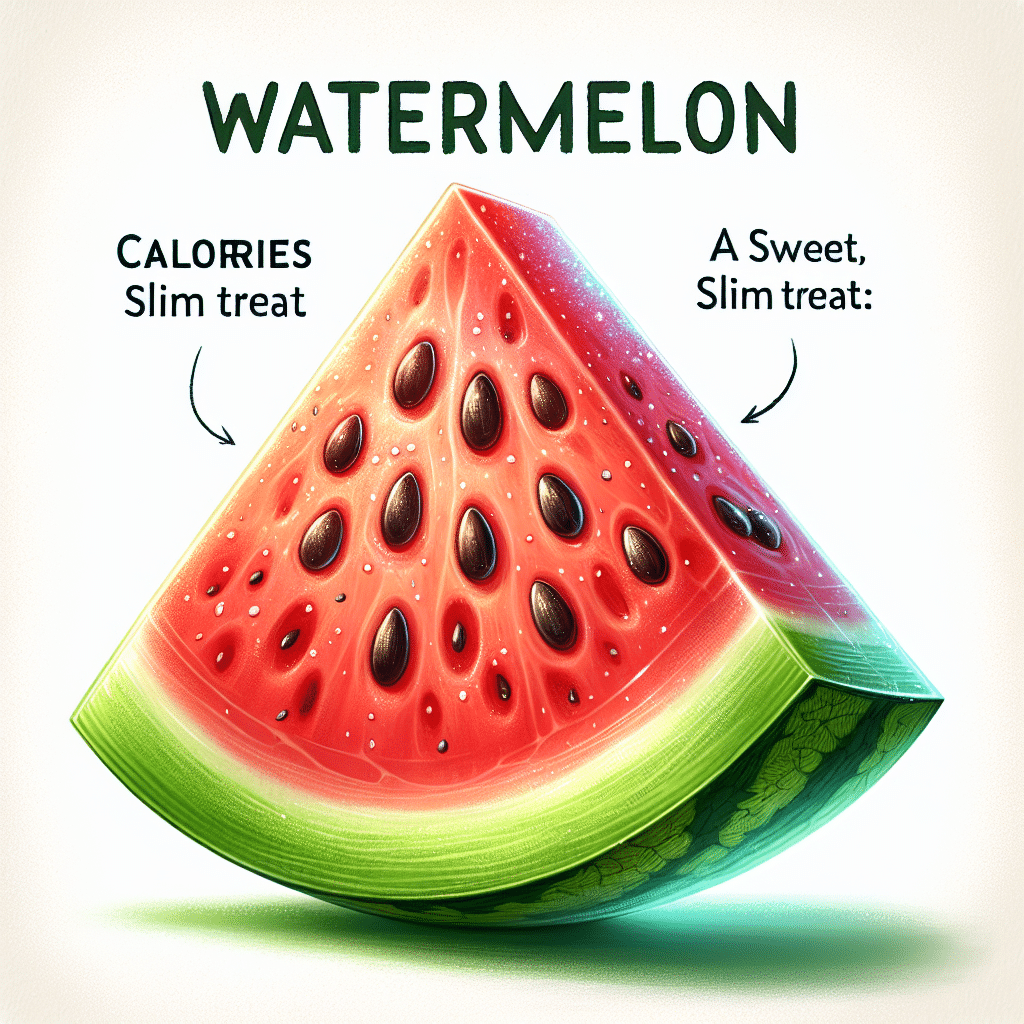 Calories Watermelon Slice: A Sweet, Slim Treat