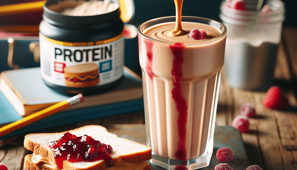 Peanut Butter and Jelly Protein Smoothie: Blended Childhood Memories