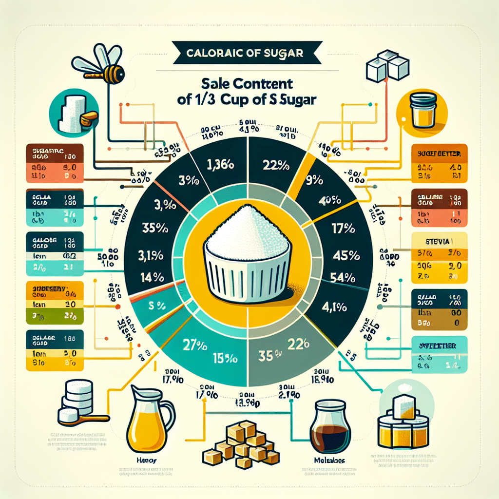 1/3 Cup Sugar Calories: Sweetener Breakdown