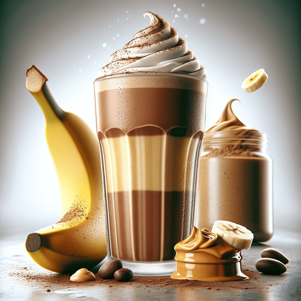 Chocolate Peanut Butter and Banana Protein Shake: Triple Threat Treat