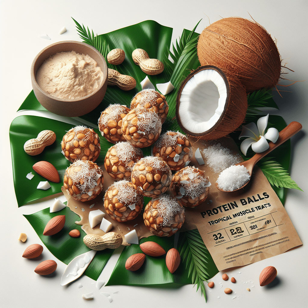 Peanut Butter and Coconut Protein Balls: Tropical Muscle Treats