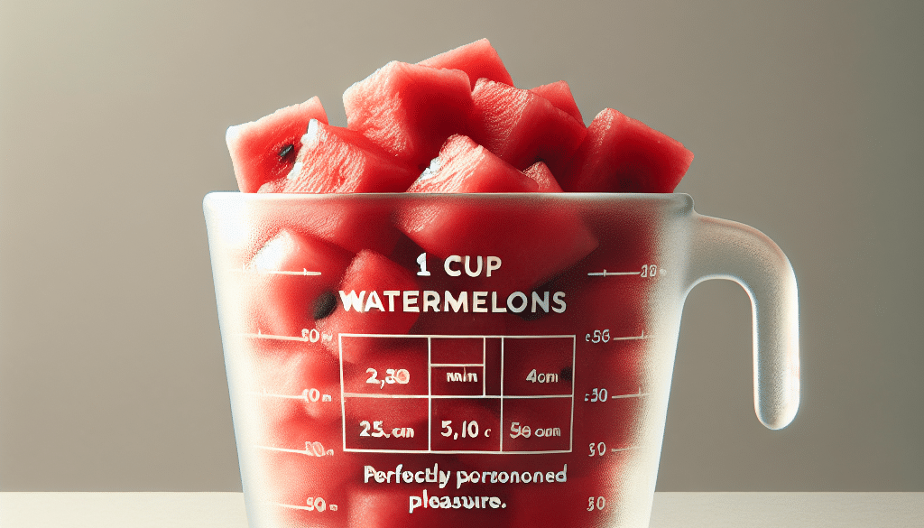 1 Cup Watermelon Chunks Calories: Perfectly Portioned Pleasure