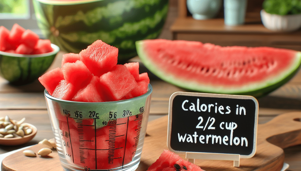 Calories in 1/2 Cup Watermelon: Healthy Snack Idea