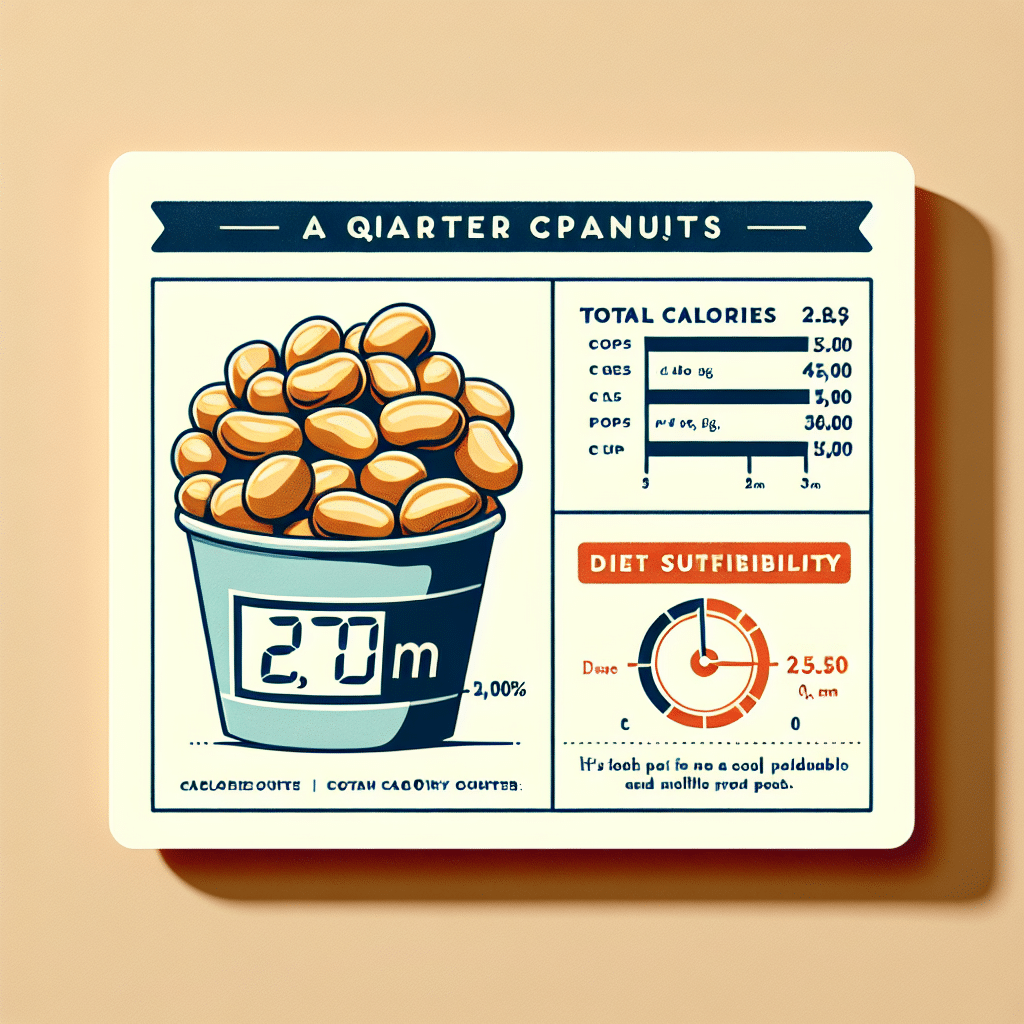 Calories in 1/4 Cup Peanuts: Diet Friendly?