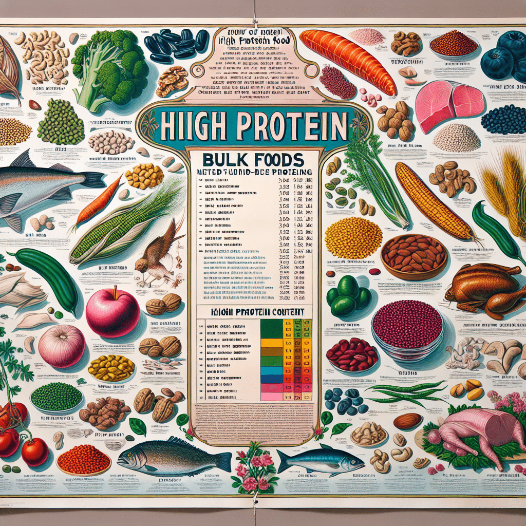 High Protein Bulk Foods: Nutrient-Dense Choices