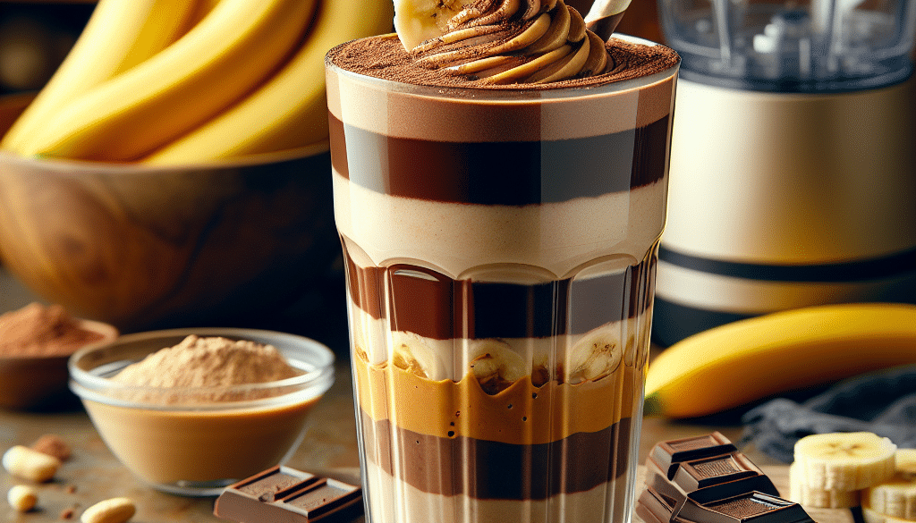 Chocolate Peanut Butter Banana Protein Smoothie: Triple Play Delight