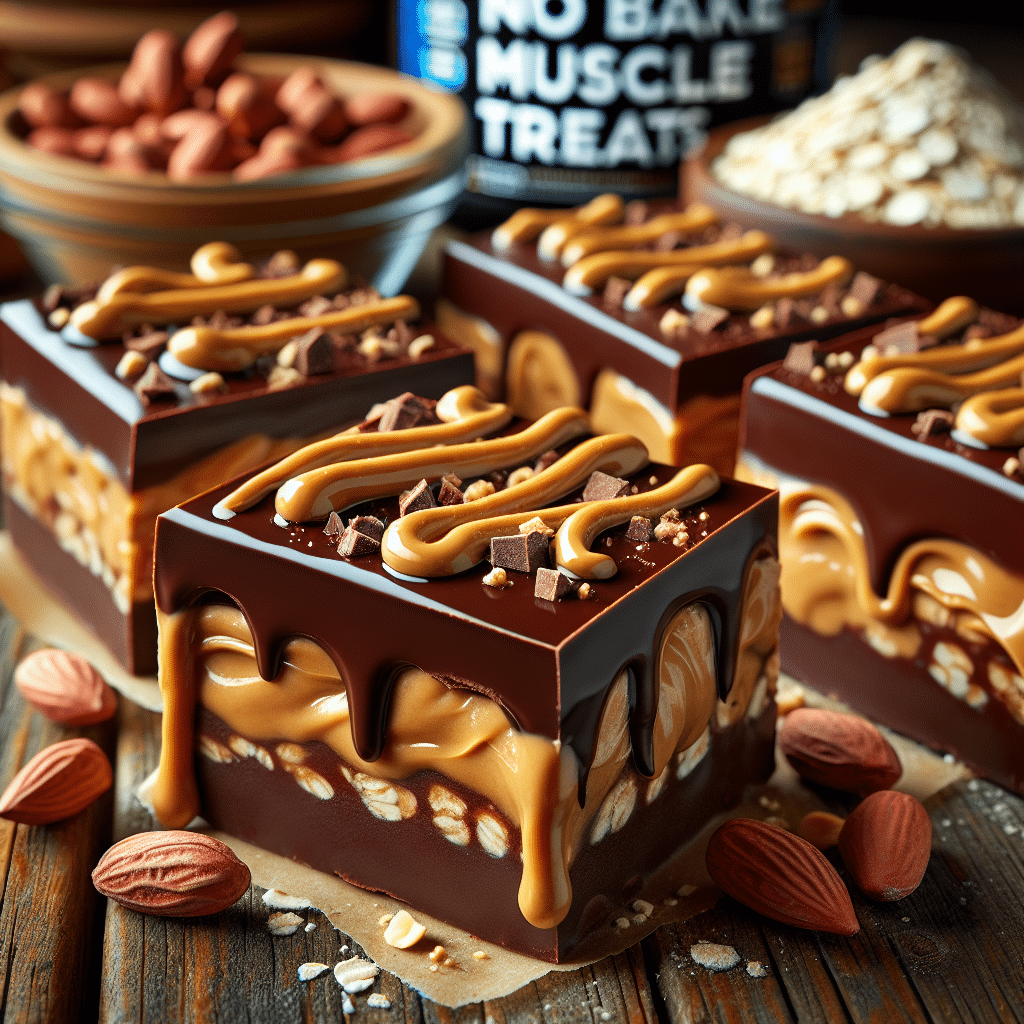 No Bake Chocolate Peanut Butter Protein Bars: Easy Muscle Treats -ETprotein