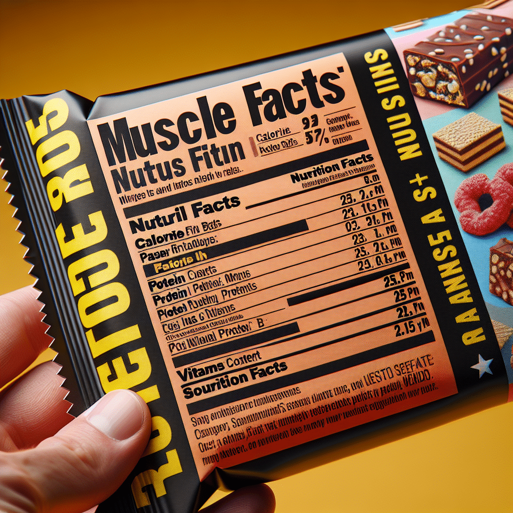 Protein Bar Nutrition Label Unwrapping Muscle Facts Etprotein 0749