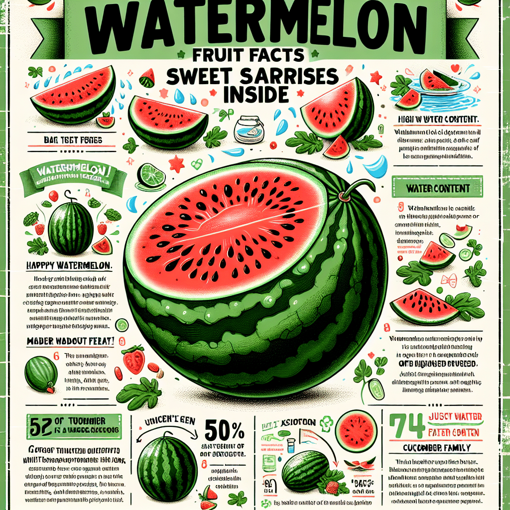 Watermelon Fruit Facts: Sweet Surprises Inside