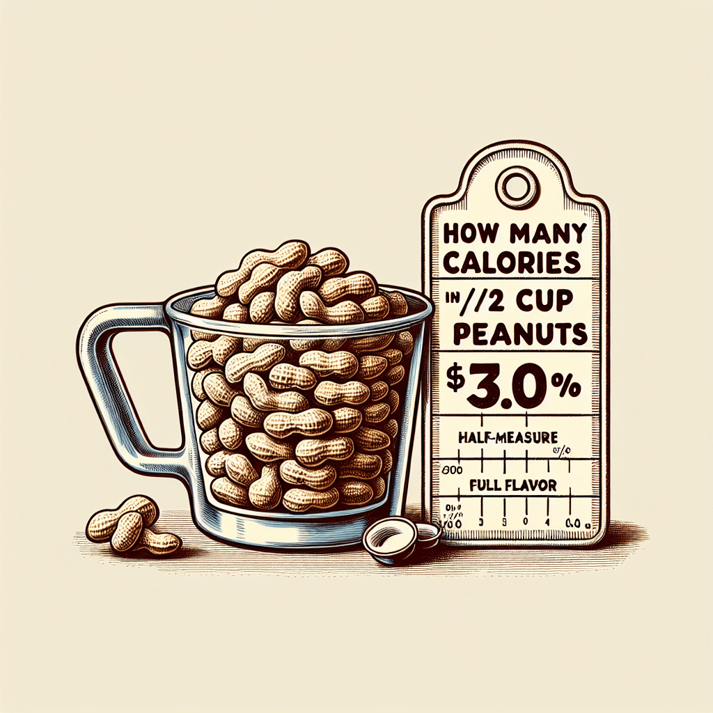 How Many Calories in 1/2 Cup Peanuts: Half-Measure, Full Flavor