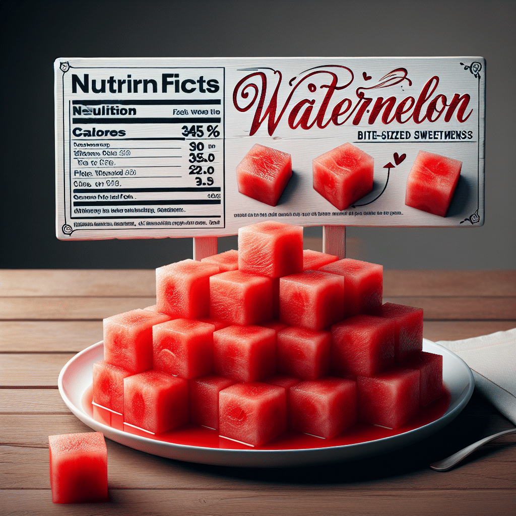 Watermelon Cubes Calories: Bite-Sized Sweetness