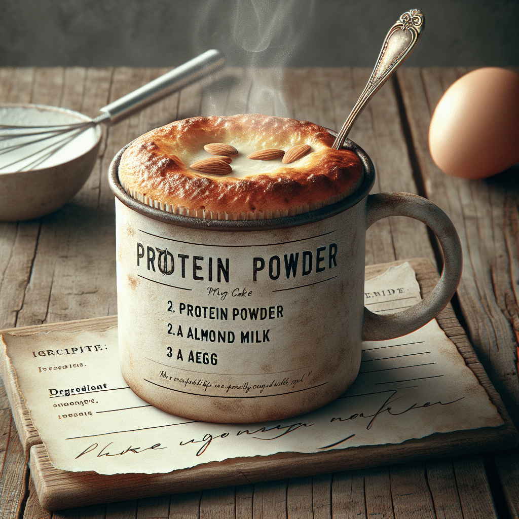 Protein Powder Mug Cake: 3 Ingredient Recipe