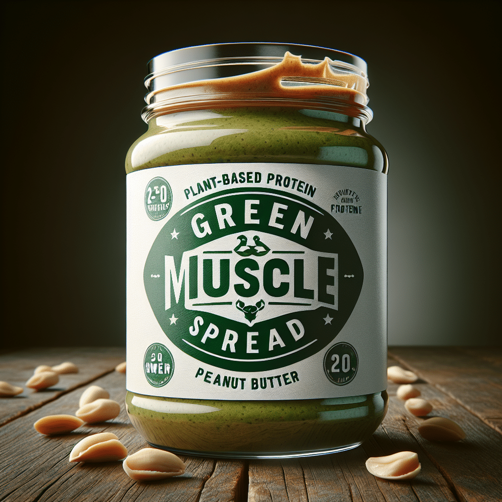 Plant Based Protein Peanut Butter: Green Muscle Spread