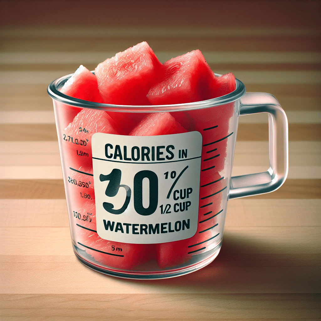 Calories in 1/2 Cup Watermelon: Healthy Snack Idea