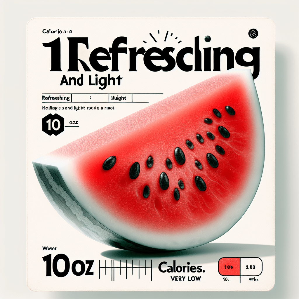 10 oz Watermelon Calories: Refreshing and Light