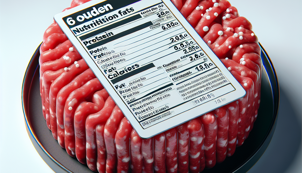 6 oz Ground Beef Protein: Nutrition Facts