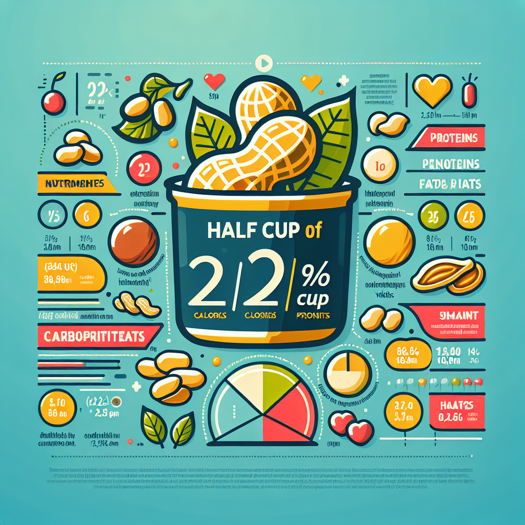 Calories in 1/2 Cup Peanuts: Nutty Nutritional Insight